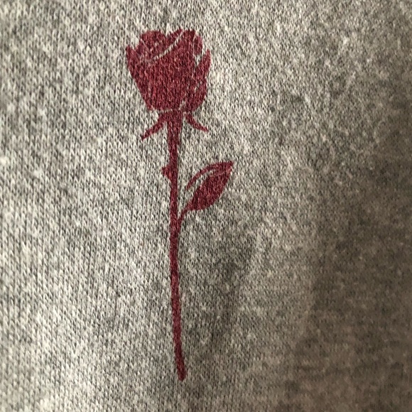 Cropped rose hoodie - Picture 3 of 4